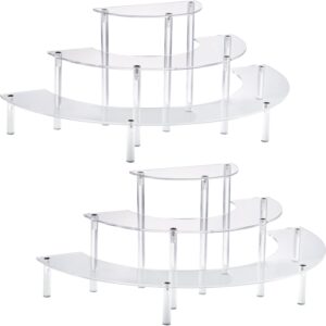 Acrylic Display Risers, 3 Tier Clear