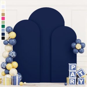 Stretchy Backdrop Set of 3 Navy Arch Cover 7.2ft 6.6ft 6ft