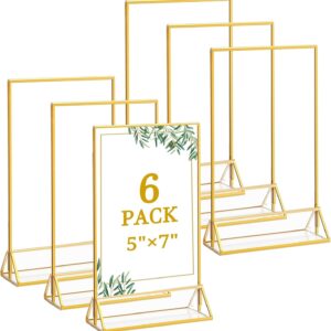 12 Pack 5x7 Inch Clear Acrylic Sign Holders