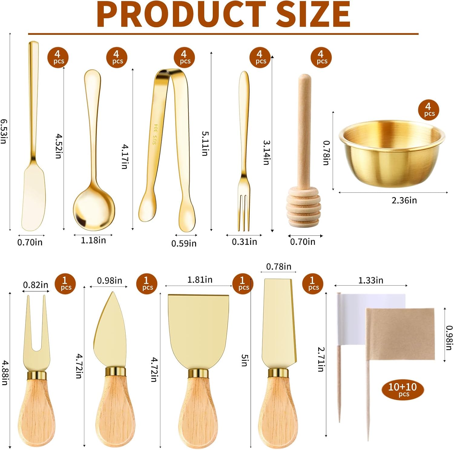 48 Pcs Charcuterie Boards Accessories - Image 2