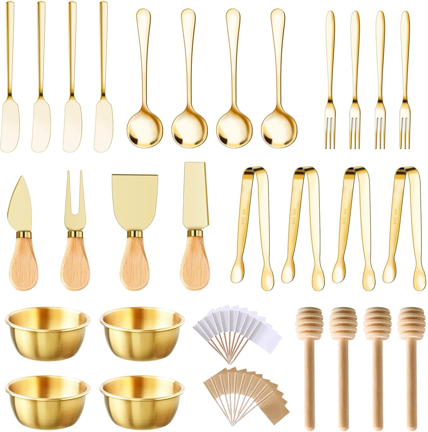 48 Pcs Charcuterie Boards Accessories